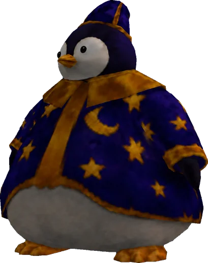 Magic Peng Inu, a fat penguin wizard
